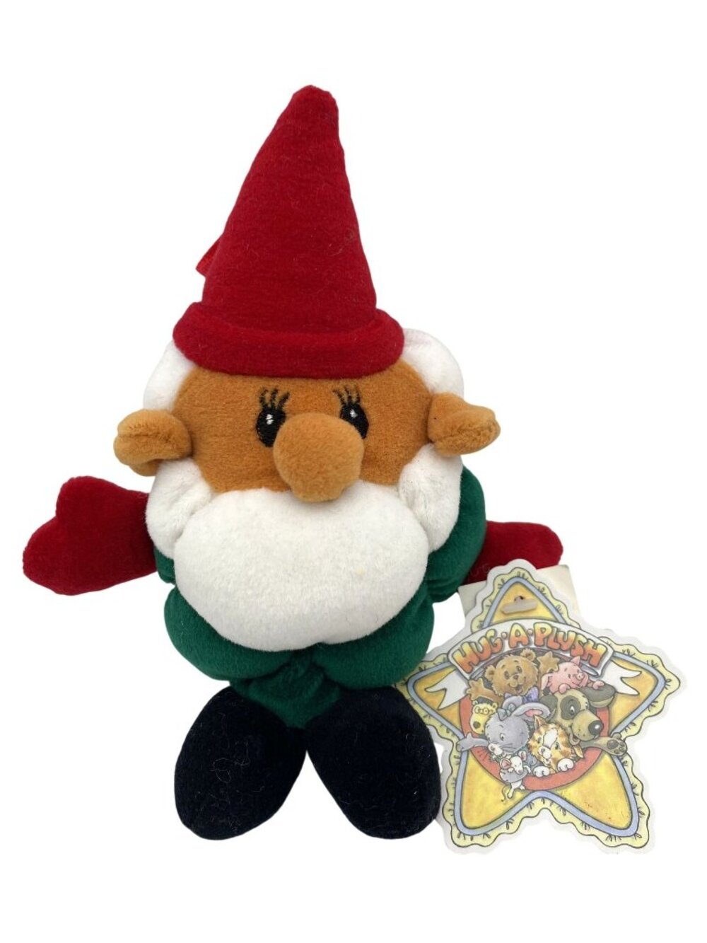 Hug-A-Plush Santa Gnome Elf Christmas Plush With Tags By Commonwealth